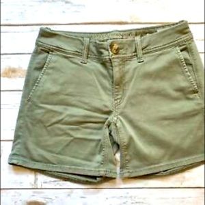 AE Army Green Stretch Short